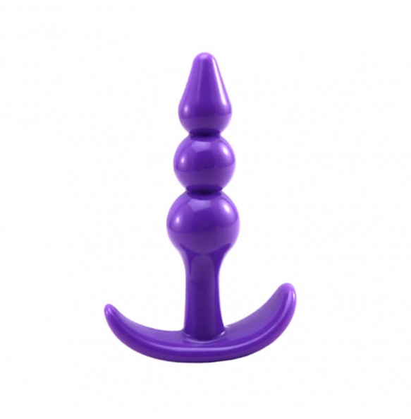 Soft Rubber Anal Plug For Men & Women Multimodels Available (Passionate Captain Purple)